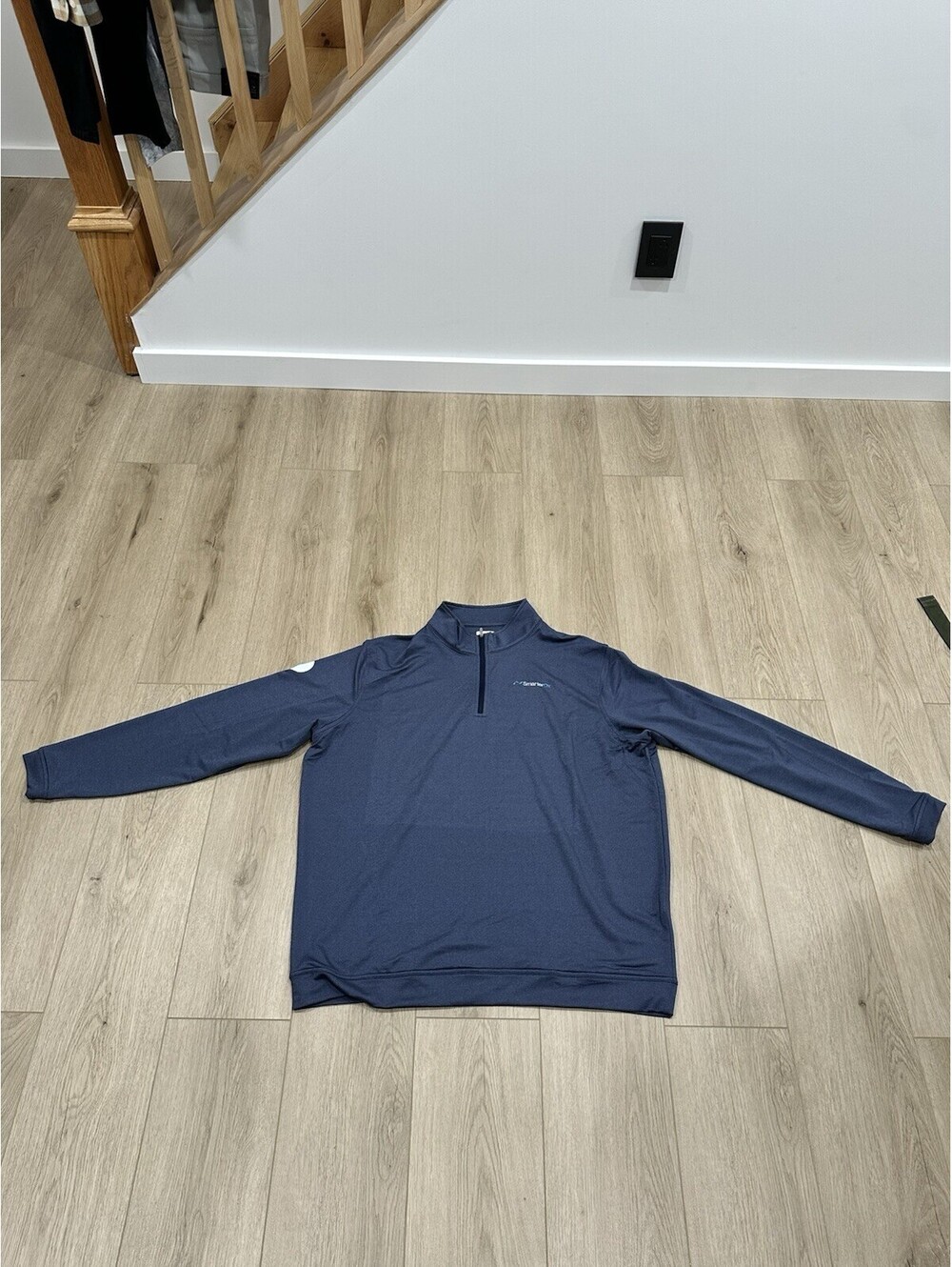 NWT Peter Millar Men's 2XL Blue 1/4 ZIP MOCK PULLOVER ME0EK40B